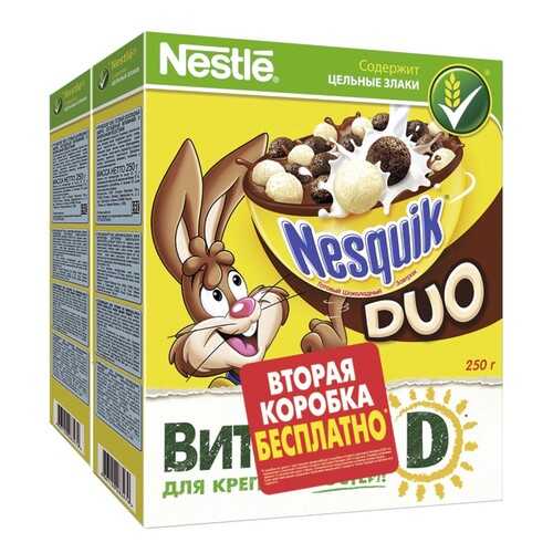 Готовый шоколадный завтрак Nesquik Duo обогащенный витаминами и минеральными веществами в Бристоль