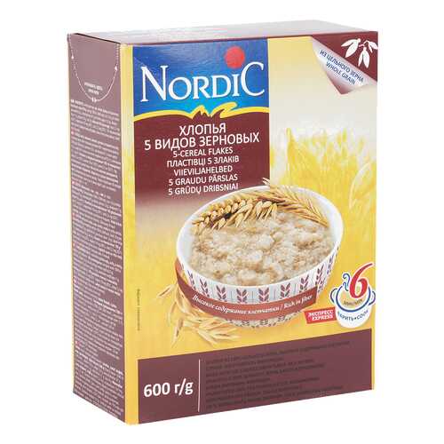 Хлопья Nordic 5 видов зерновых 600 г в Бристоль