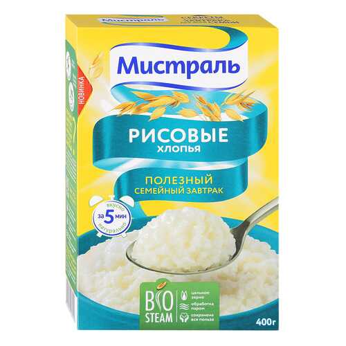 Хлопья рисовые Мистраль нежные 400 г в Бристоль