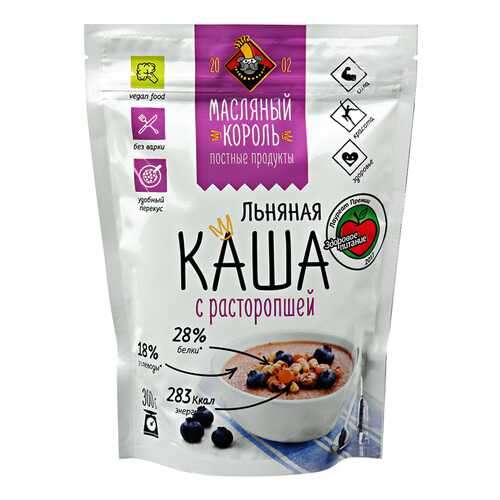 Каша льняная Масляный Король с расторопшей 300 г в Бристоль