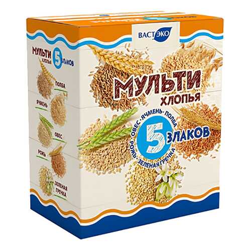 Мульти хлопья Вастэко 5 злаков в Бристоль