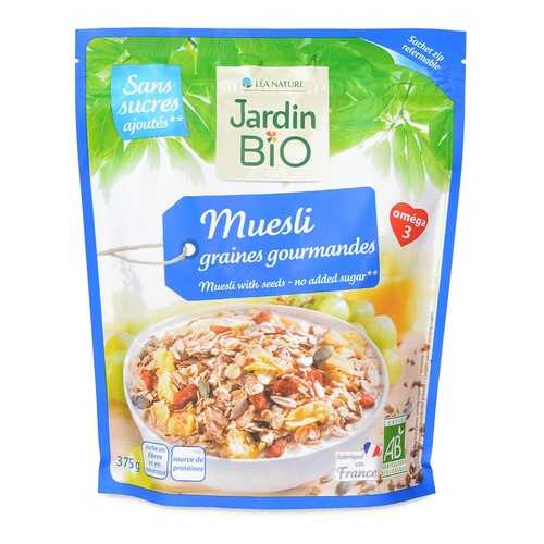 Мюсли Lea Nature Jardin Bio с изюмом и зернами 375 г в Бристоль
