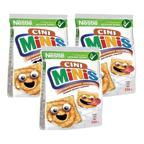 Пшеничные хлопья Cini-Minis Безбашенные квадры с корицей 3*250 г в Бристоль