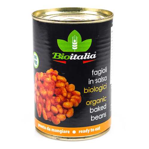 Фасоль Bioitalia в томатном соусе консервированная 400/420 г Италия в Бристоль