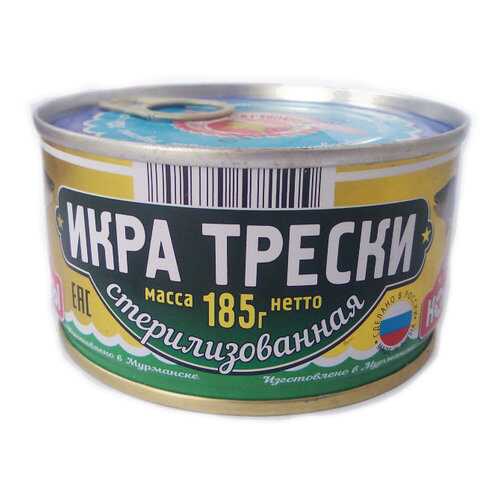 Икра трески Вкусные консервы стерилизованная 185 г в Бристоль