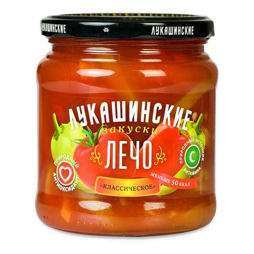 Лечо Лукашинские классическое натуральное ООО Росконсервпродукт 450г стекло Россия в Бристоль