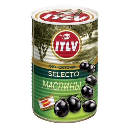 Маслины ITLV selecto черные без косточки 425 г в Бристоль