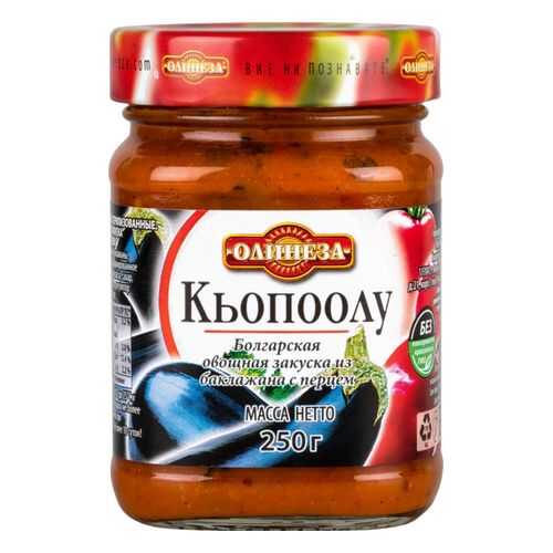 Овощная закуска Олинеза из баклажана с перцем кьопоолу 250 г в Бристоль