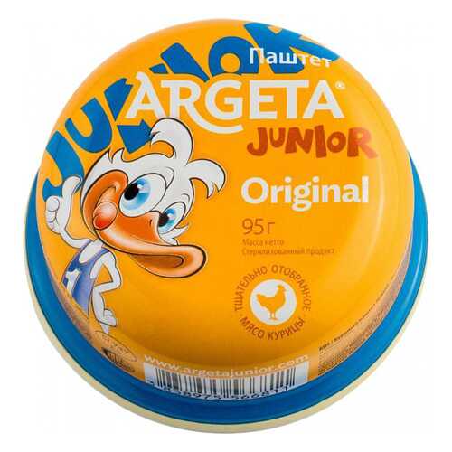 Паштет Argeta junior original куриный 95 г в Бристоль