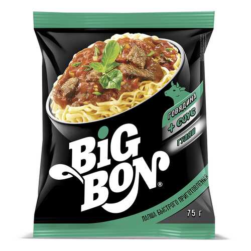Лапша Bigbon говядина с соусом гуляш пакет 75 г в Бристоль
