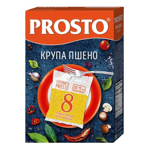 Пшено Prosto высший сорт 62.5 г*8 пакетиков 500 г в Бристоль