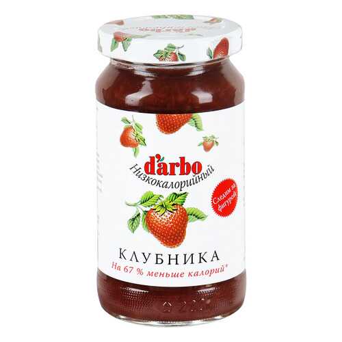 Конфитюр D'arbo клубника низкокалорийный 220 г в Бристоль