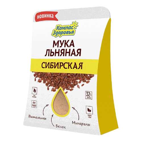 Мука льняная Компас Здоровья сибирская 200 г в Бристоль
