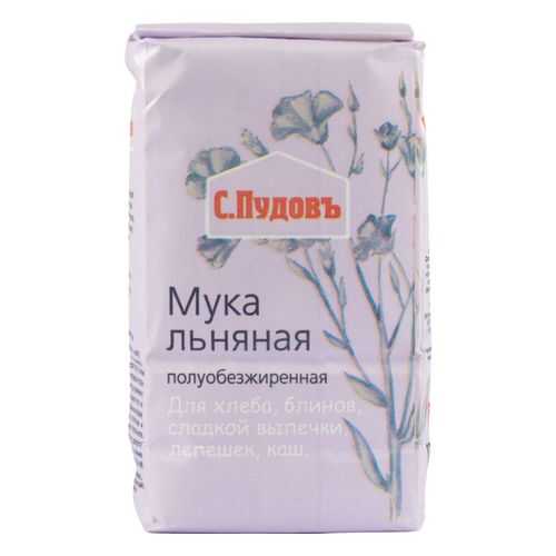 Мука льняная С.Пудовъ полуобезжиренная без гмо 400 г в Бристоль