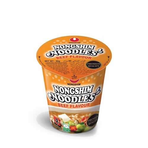 Лапша быстрого приготовления Nongshim со вкусом говядины стакан 65 г в Бристоль