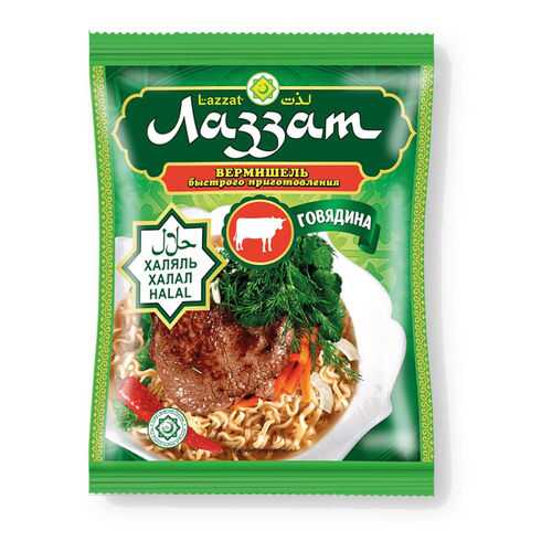 Лапша халяль быстрого приготовления совкусом говядины 12 шт в Бристоль