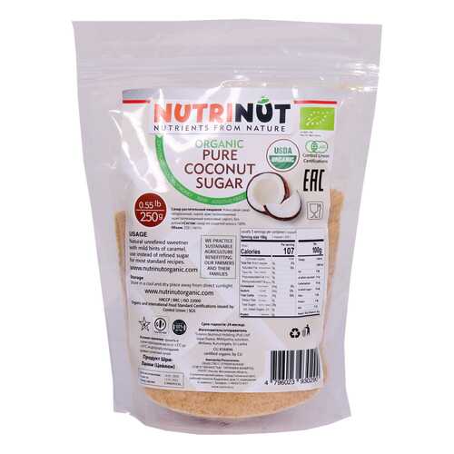 Кокосовый сахар Nutrinut organic coconut sugar 250 г в Бристоль