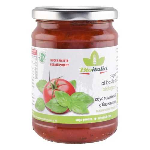 Соус томатный Bioitalia с базиликом 350 г в Бристоль