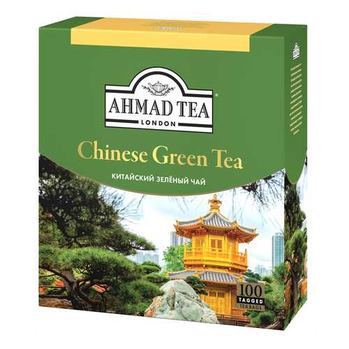 Чай Ahmad Tea «Китайский», зелёный, листовой, 100х1,8г в Бристоль