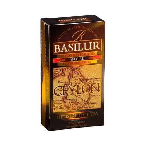 Чай Basilur Остров - Спешиал черный 25 пакетиков в Бристоль
