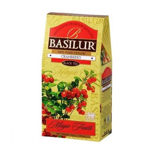 Чай Basilur Волшебные фрукты - Клюква черный с добавками 100 г в Бристоль