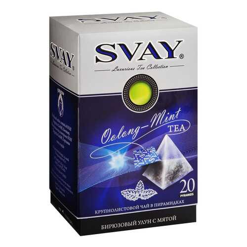 Чай бирюзовый Svay oolong–mint улун с мятой 20 пакетиков в Бристоль