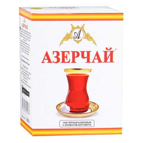Чай черный Азерчай байховый c ароматом бергамота 100 г в Бристоль