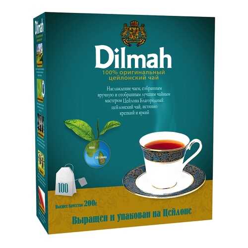 Чай черный Dilmah цейлонский 100 пакетиков в Бристоль