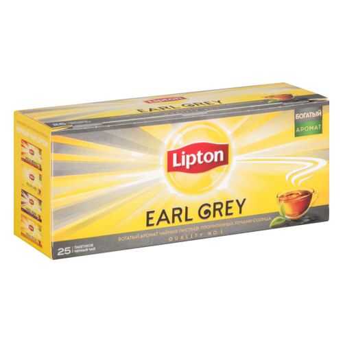 Чай черный Lipton earl grey 25 пакетиков в Бристоль