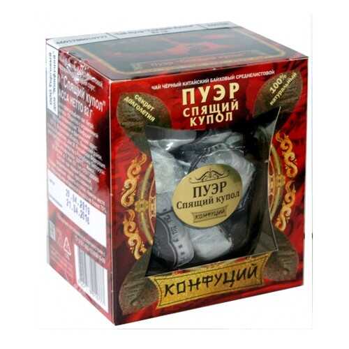 Чай черный прессованный Конфуций pu-er спящий купол 82 г в Бристоль