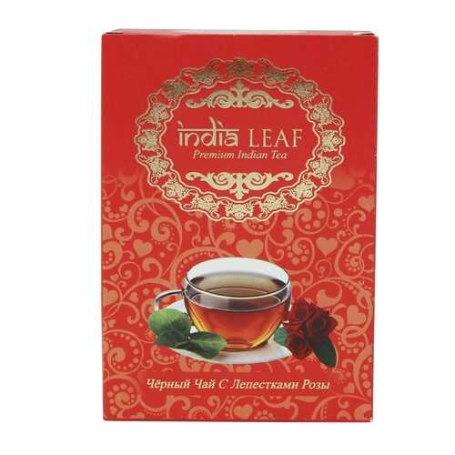 Чай India leaf С лепестками роз, черный среднелистовой с добавками, 100 гр в Бристоль