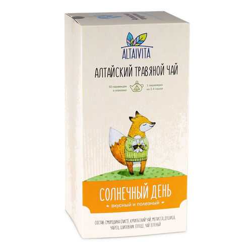 Чай травяной AltaiVita Солнечный день Вкусный и Полезный 10 пак в Бристоль