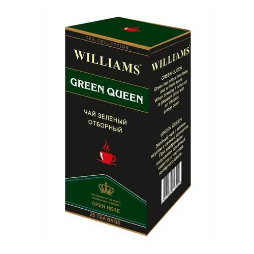 Чай Williams Green Queen, зеленый отборный, 25 пакетиков в Бристоль