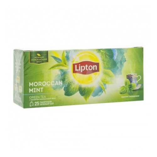 Чай зеленый Lipton moroccan mint 25 пакетиков в Бристоль