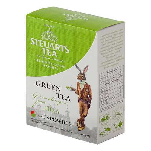 Чай зеленый листовой Steuarts green tea gunpowder 200 г в Бристоль