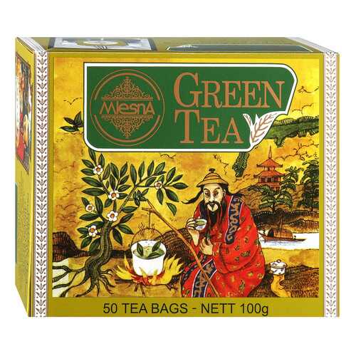 Чай зеленый Mlesna Green Tea, 50 пак*2г Шри-Ланка в Бристоль