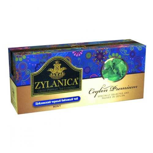 Чай Zylanica Ceylon Premium черный байховый с мятой 25 пакетиков в Бристоль