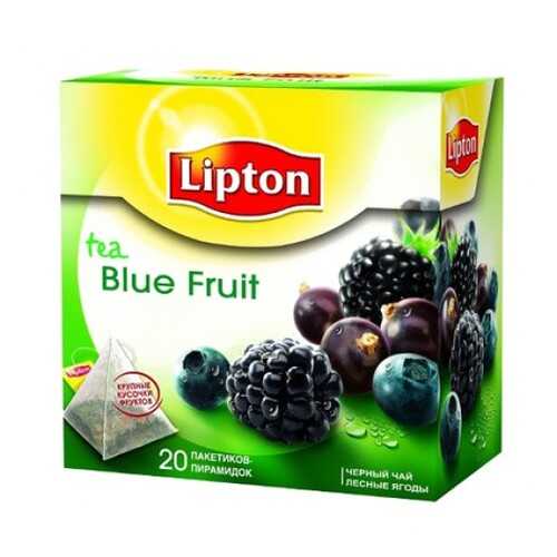Черный чай Lipton blue fruit tea 20 пакетиков в Бристоль