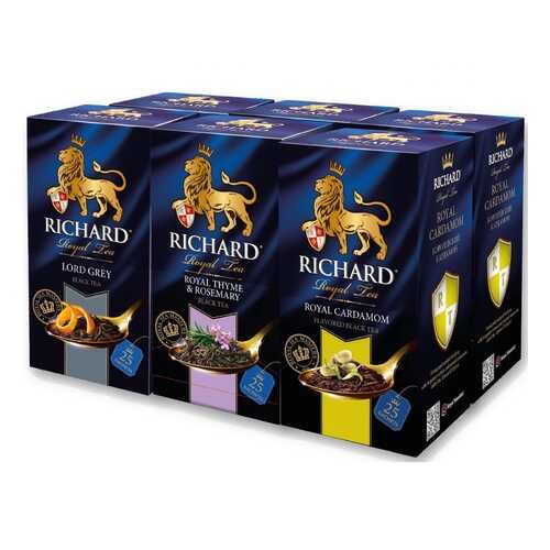 Набор чая Richard Lord Grey, Ryal Thyme & Rosemary, Royal Cardamom 6*25 сашетов в Бристоль
