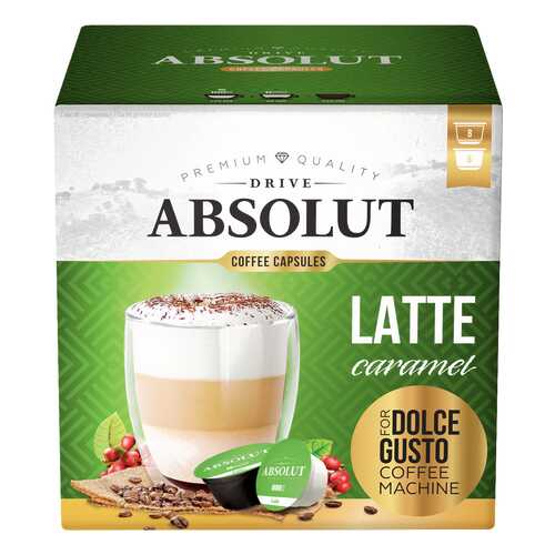 Кофе Absolut Drive Latte Caramel в капсулах для кофемашины Dolce Gusto 16 капсул в Бристоль