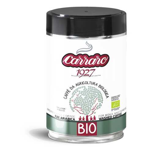 Кофе молотый Carraro bio ж/б 250 г в Бристоль