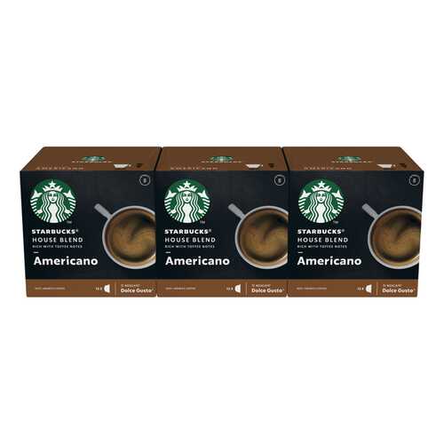 STARBUCKS House Blend Americano Капсулы для системы NESCAFE Dolce Gusto 12 шт в Бристоль