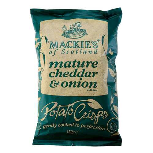 Чипсы картофельные Mackie's с сыром чеддер и луком 150 г в Бристоль