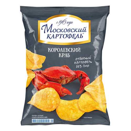 Чипсы картофельные Московский картофель королевский краб 150 г в Бристоль