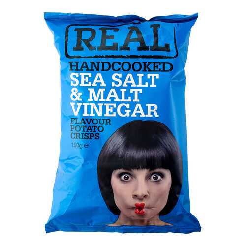 Чипсы картофельные Real с морской солью и уксусом 150 г в Бристоль
