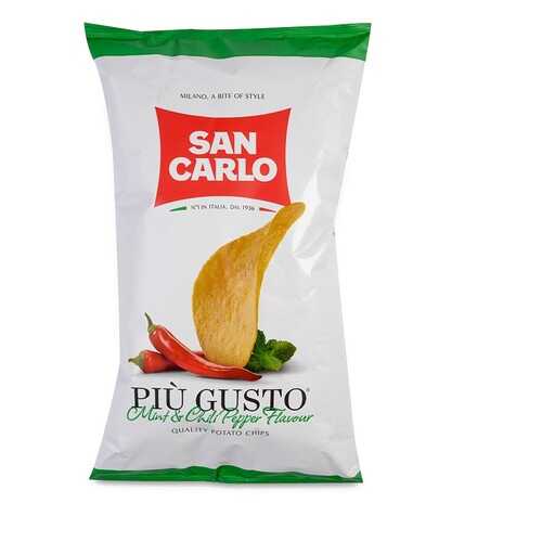 Чипсы картофельные San Carlo со вкусом мяты и острого перца 150г Италия в Бристоль
