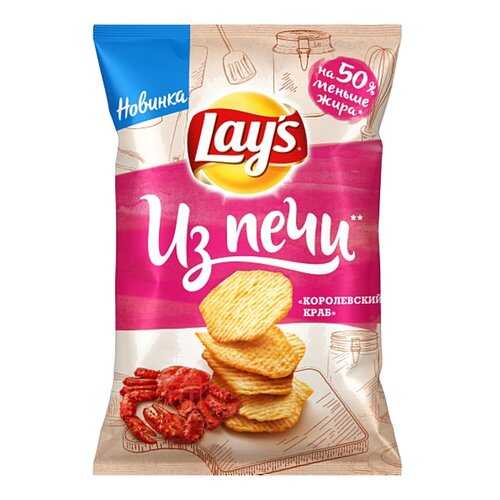 Чипсы Lays Из печи Королевский краб 85г в Бристоль