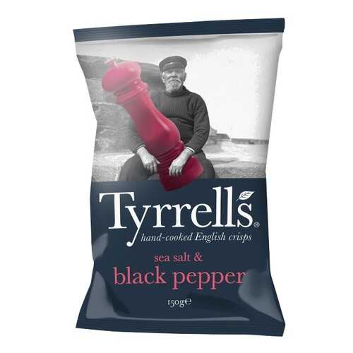 Чипсы Tyrrells натуральные картофельные с морской солью и черным перцем 150 г в Бристоль