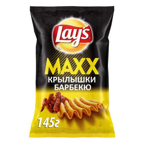 Картофельные чипсы Lay's maxx куриные крылышки барбекю 145 г в Бристоль