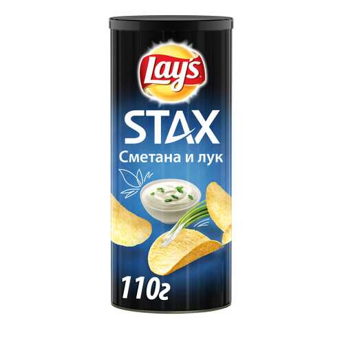 Картофельные чипсы Lay's stax сметана и лук 110 г в Бристоль